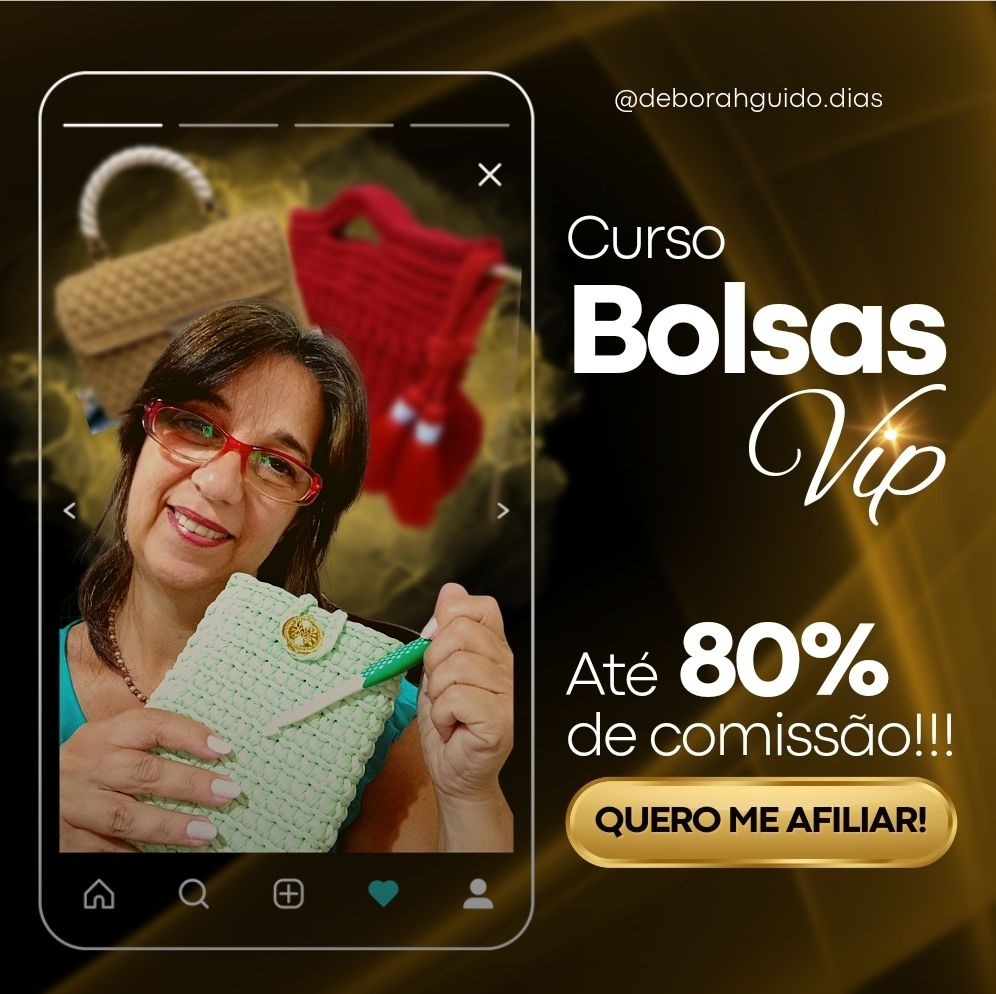 Curso de bolsas de crochê